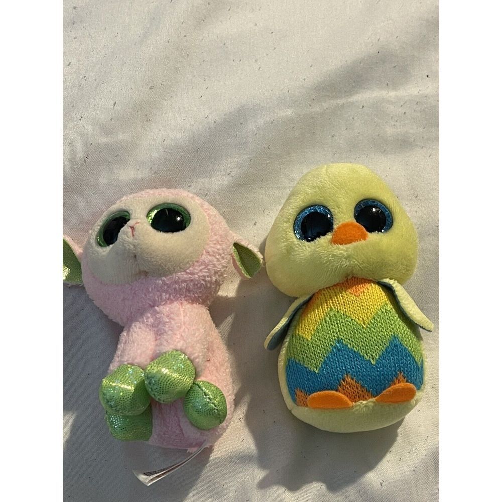 TY Basket Beanies Easter Boos Plush Set